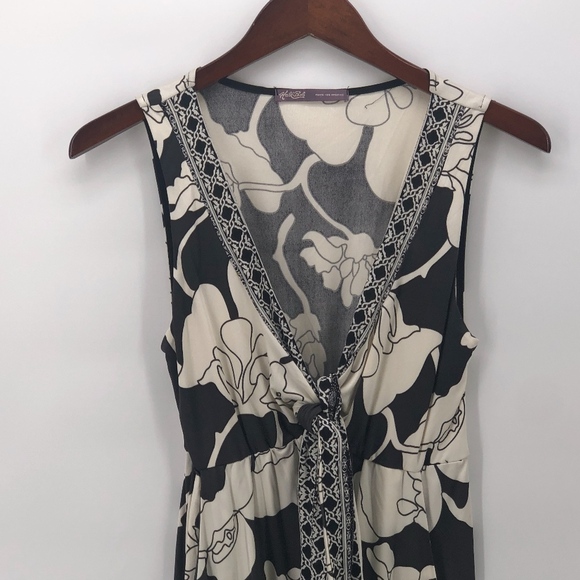 Hale Bob Black White Graphic Sample Dress - Picture 4 of 8